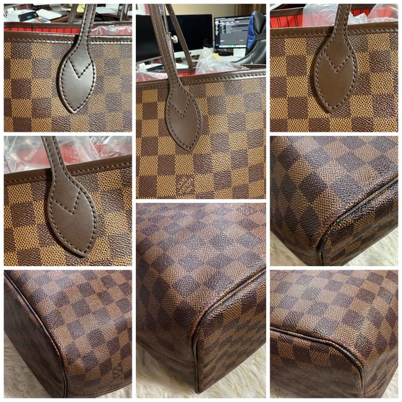 Louis Vuitton Neverful Set GM DE Damier ebene with Pouch and card authentication - Picture 3 of 16